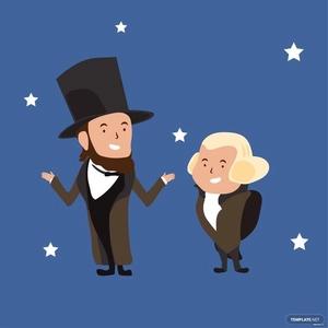 Happy Presidents' Day Illustration