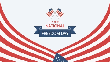 Free National Freedom Day Clipart Background Template to Edit Online