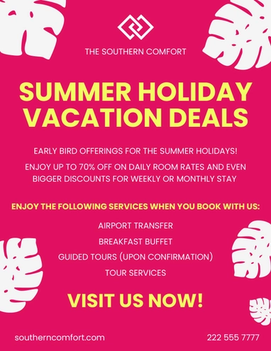Hotel Handbill Template