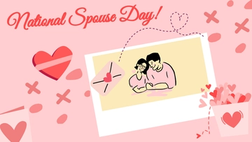 Free National Spouses Day Photo Background Template to Edit Online