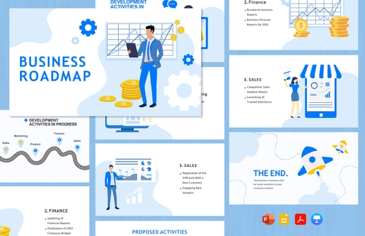 Business Roadmap Presentation Template
