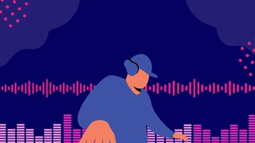 Free National DJ Day Wallpaper Background Template to Edit Online