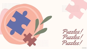 National Puzzle Day Design Background