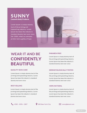 Product Datasheet Template