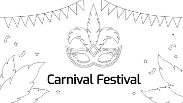 Free Carnival Festival Drawing Background Template to Edit Online
