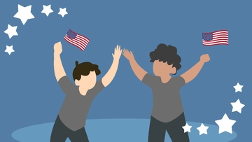 Free National Freedom Day Cartoon Background Template to Edit Online
