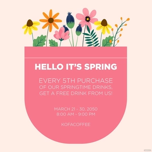 Spring Poster Vector