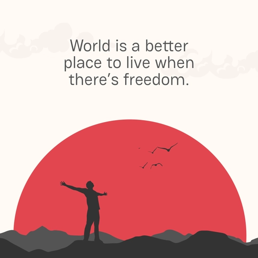 National Freedom Day Instagram Post