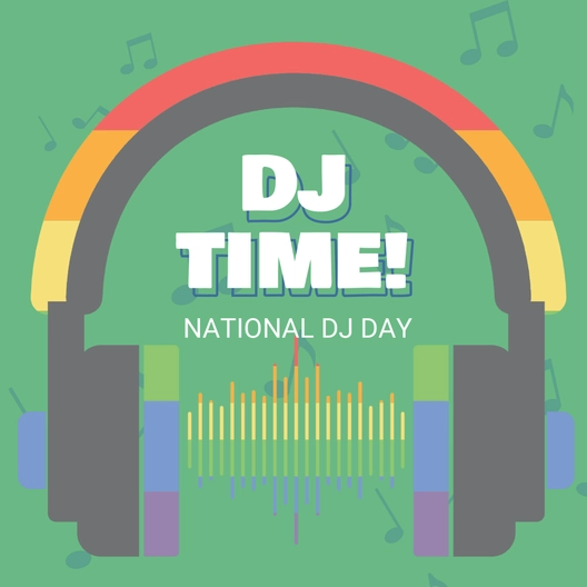 National DJ Day Instagram Post