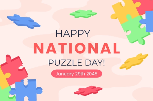 National Puzzle Day Banner
