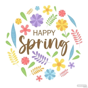 Happy Spring Illustration