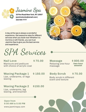 Client Services & Pricing Guide Template