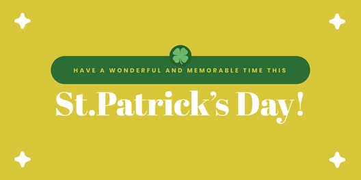 St. Patrick's Day Twitter Banner