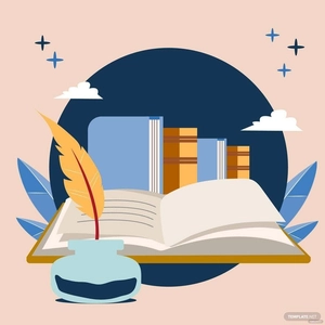 Happy World Poetry Day Illustration