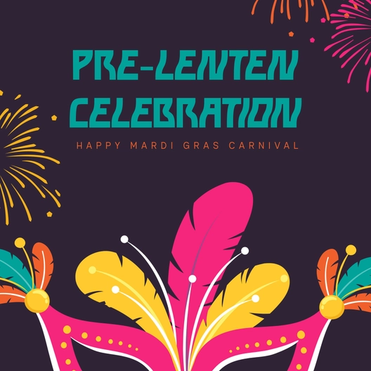 Mardi Gras Carnival Instagram Post