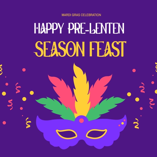 Mardi Gras Carnival Whatsapp Post