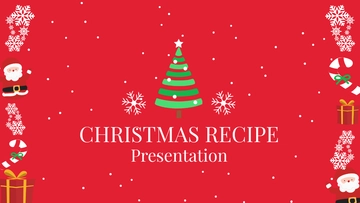 Free Christmas Recipe Presentation Template to Edit Online