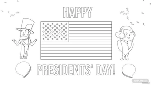 Presidents' Day Drawing Background