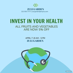 World Health Day Poster Vector