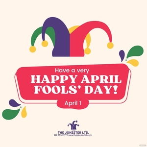 April Fools' Day Poster Vector
