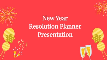 Free New Year Resolution Planner Presentation Template to Edit Online