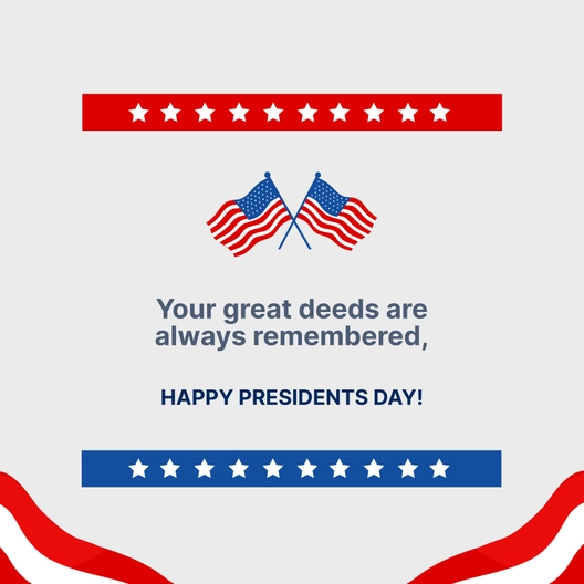 Presidents' Day Whatsapp Post
