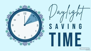 Daylight Saving Banner Background