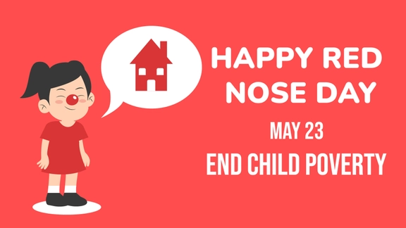 Red Nose Day Flyer Background