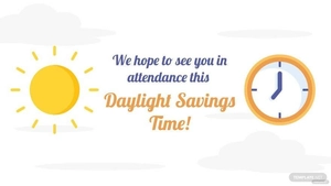 Daylight Saving Invitation Background