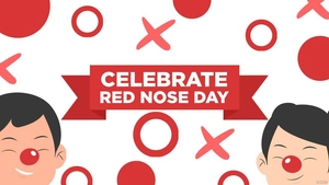 Red Nose Day Banner Background