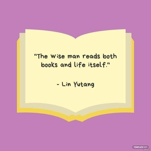 World Book Day Quote Vector