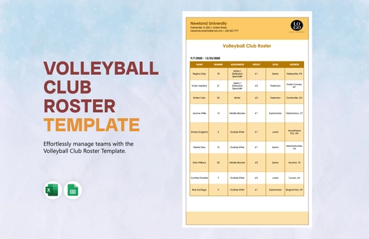Volleyball Club Roster