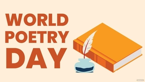 High Resolution World Poetry Day Background