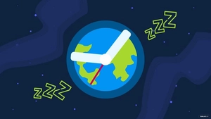 Earth Hour Banner Background