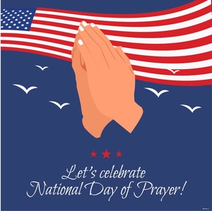 National Day of Prayer Celebration Vector