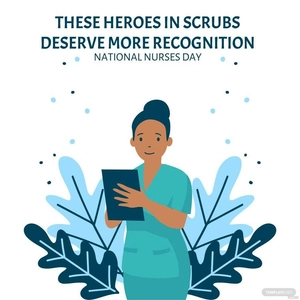 National Nurses Day Quote Vector