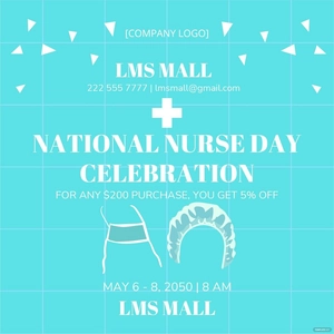 National Nurses Day Poster Vector