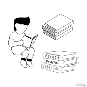 National Library Workers Day Drawing Vector
