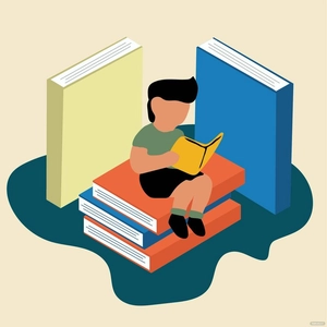 National Library Workers Day Cartoon Vector