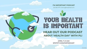 World Health Day Flyer Background