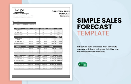 Simple Sales Forecast Template