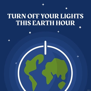 Earth Hour Whatsapp Post