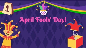 April Fools' Day Drawing Background