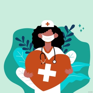 Happy National Nurses Day Illustration
