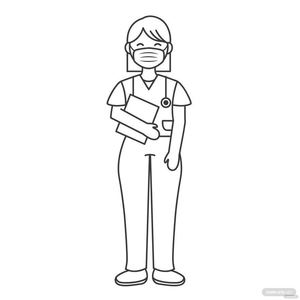 National Nurses Day Drawing Vector