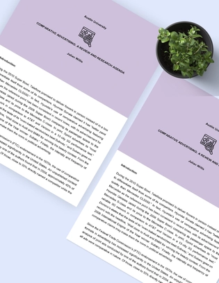 Comparative Market Research Template