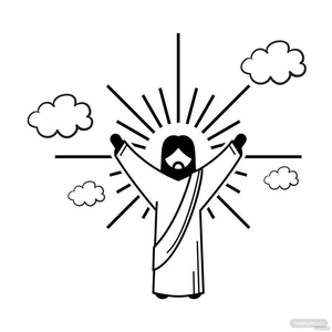 Ascension Day Drawing Vector