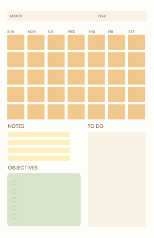 Deskpad Planner Template