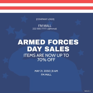 Armed Forces Day Flyer Vector