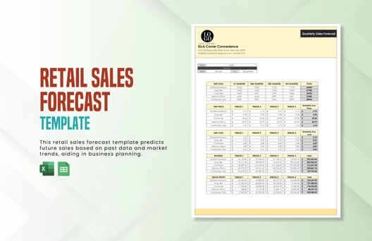 Retail Sales Forecast Template